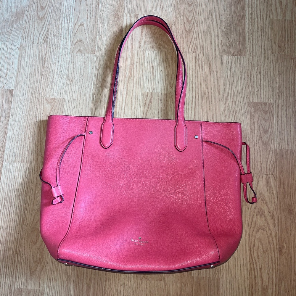 Pink kate spade Pebble Leather Shoulder Bag / Tote